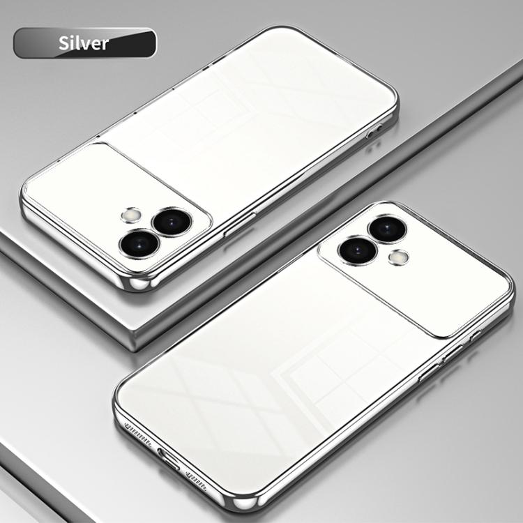 For Samsung Galaxy S26 Edge 5G Transparent Plating Fine Hole Phone Case
