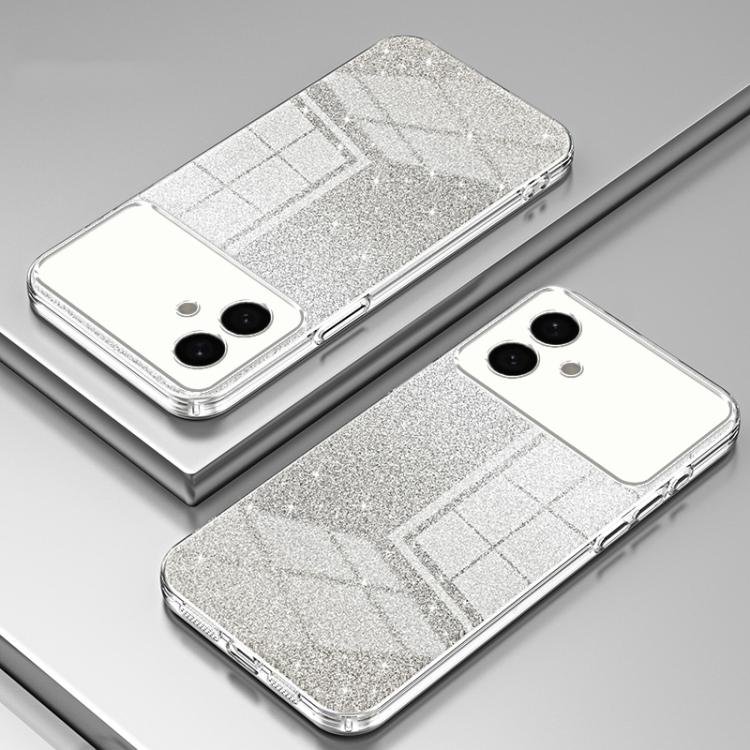 For Samsung Galaxy S26 Edge 5G Gradient Glitter Powder Electroplated Phone Case