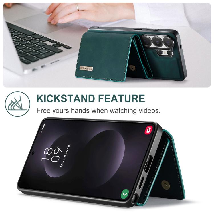 For Samsung Galaxy S26 Ultra 5G DG.MING M1 Series 3-Fold Multi Card Wallet + Magnetic Phone Case