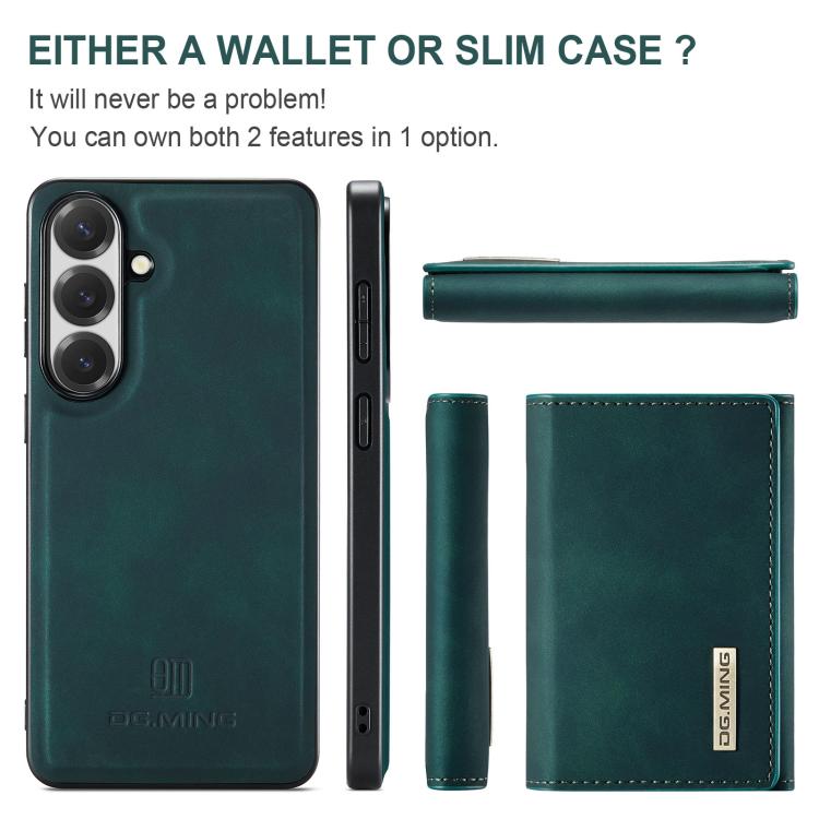 For Samsung Galaxy S26 5G DG.MING M1 Series 3-Fold Multi Card Wallet + Magnetic Phone Case