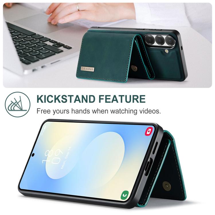 For Samsung Galaxy S26 5G DG.MING M1 Series 3-Fold Multi Card Wallet + Magnetic Phone Case