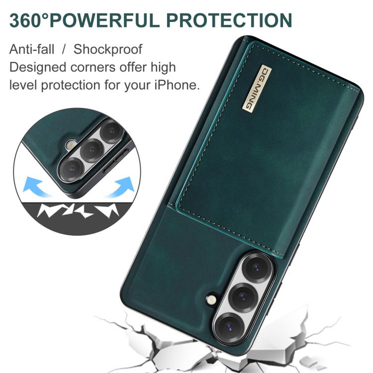 For Samsung Galaxy S26 5G DG.MING M1 Series 3-Fold Multi Card Wallet + Magnetic Phone Case