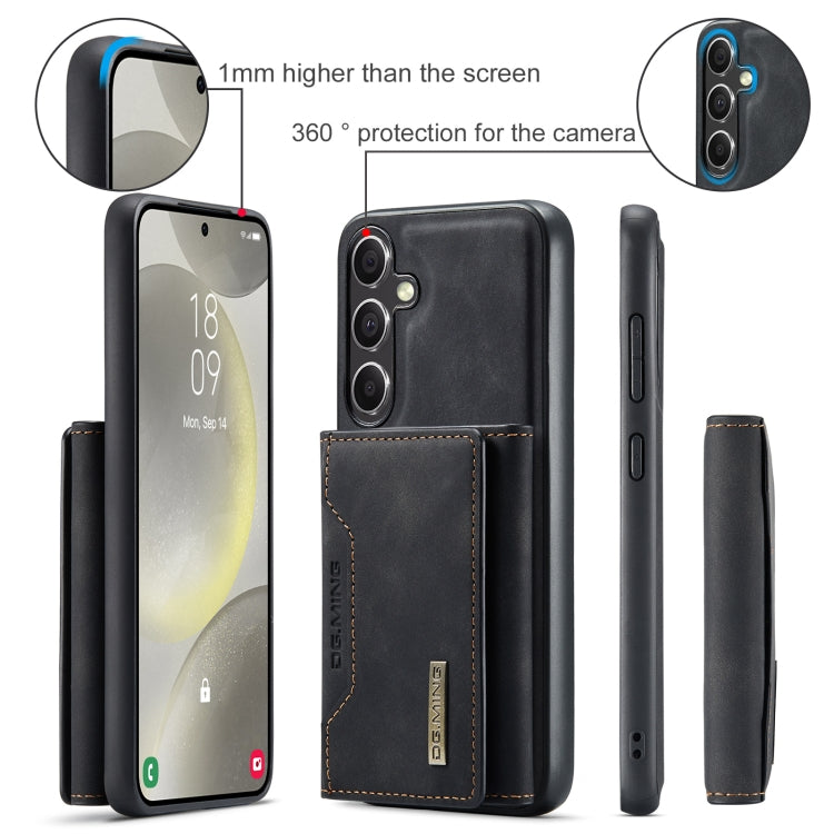 For Samsung Galaxy S24 FE 5G DG.MING M2 Series 3-Fold Multi Card Bag + Magnetic Phone Case