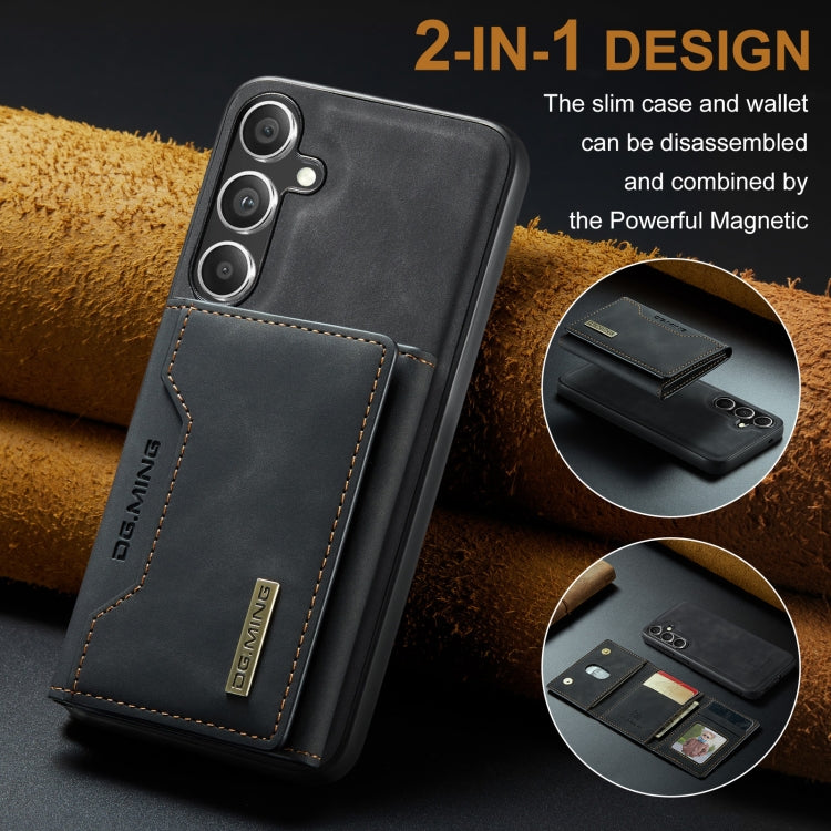 For Samsung Galaxy S24 FE 5G DG.MING M2 Series 3-Fold Multi Card Bag + Magnetic Phone Case