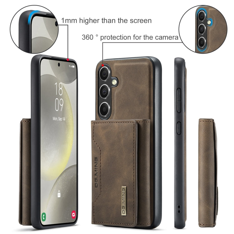For Samsung Galaxy S24 FE 5G DG.MING M2 Series 3-Fold Multi Card Bag + Magnetic Phone Case