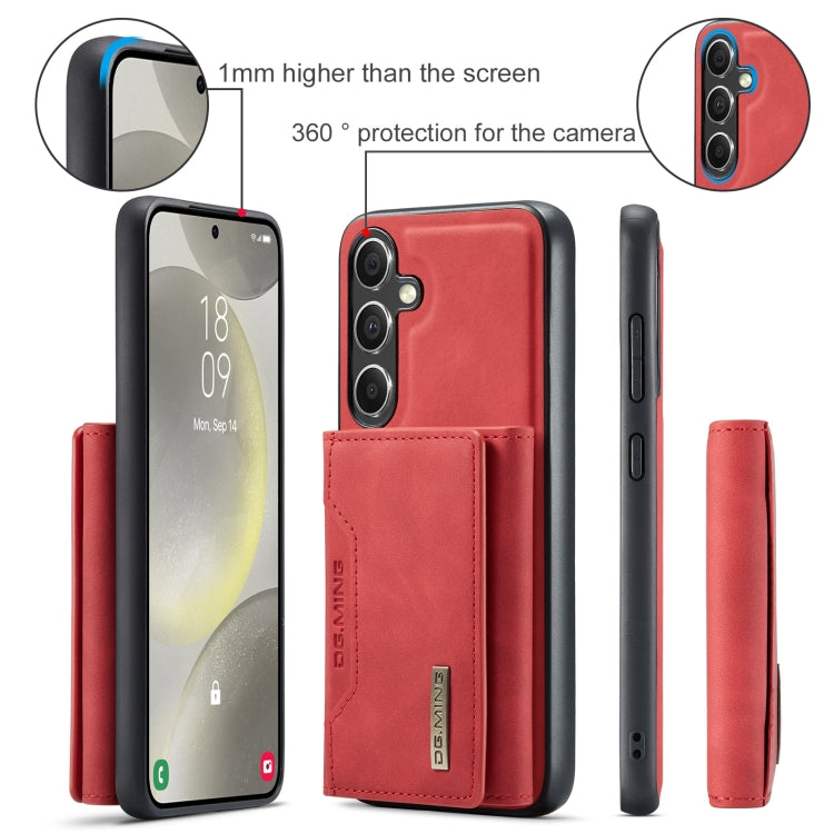 For Samsung Galaxy S24 FE 5G DG.MING M2 Series 3-Fold Multi Card Bag + Magnetic Phone Case