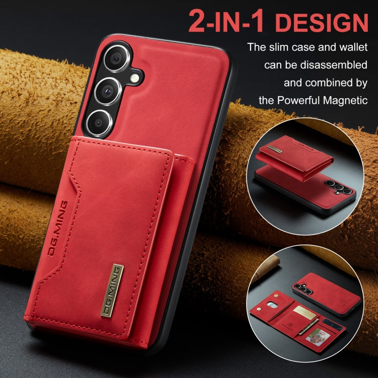 For Samsung Galaxy S24 FE 5G DG.MING M2 Series 3-Fold Multi Card Bag + Magnetic Phone Case