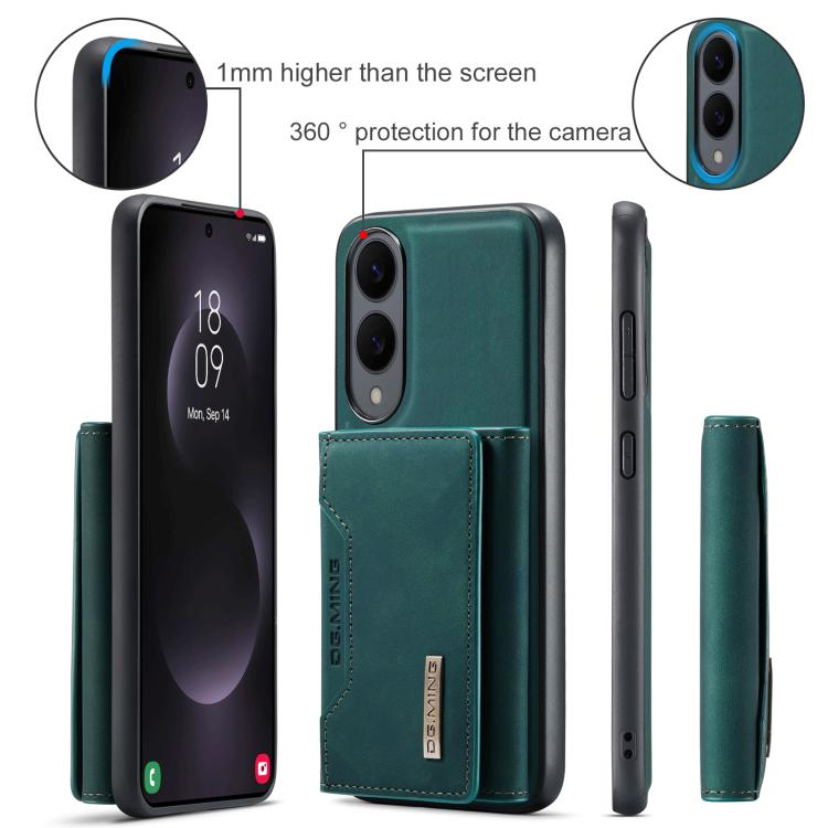 For Samsung Galaxy S25 Edge 5G DG.MING M2 Series 3-Fold Multi Card Bag + Magnetic Phone Case