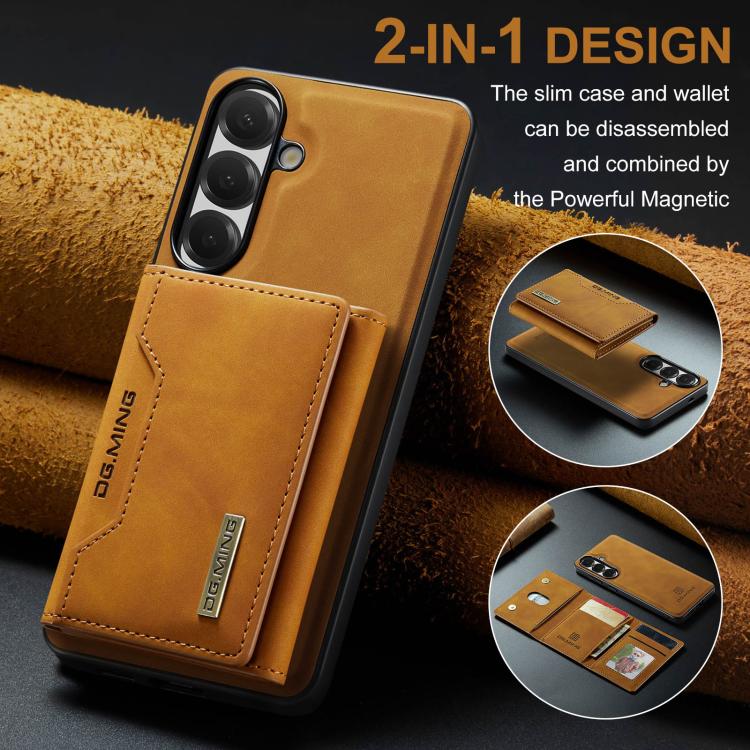 For Samsung Galaxy S26+ 5G DG.MING M2 Series 3-Fold Multi Card Bag + Magnetic Phone Case