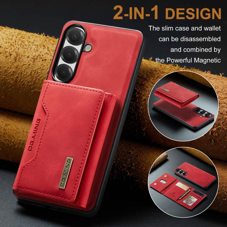 For Samsung Galaxy S26+ 5G DG.MING M2 Series 3-Fold Multi Card Bag + Magnetic Phone Case