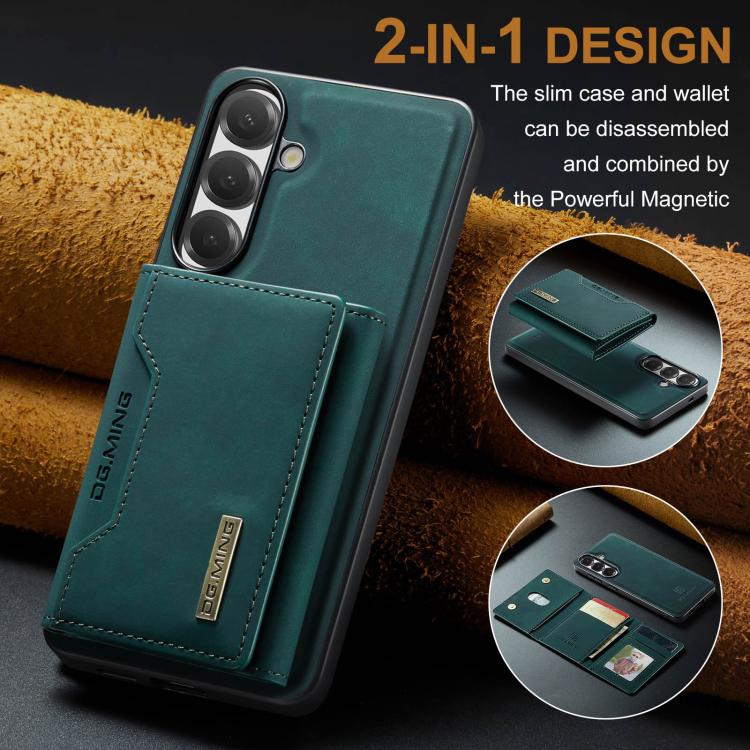 For Samsung Galaxy S26+ 5G DG.MING M2 Series 3-Fold Multi Card Bag + Magnetic Phone Case