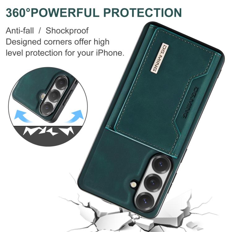 For Samsung Galaxy S26+ 5G DG.MING M2 Series 3-Fold Multi Card Bag + Magnetic Phone Case