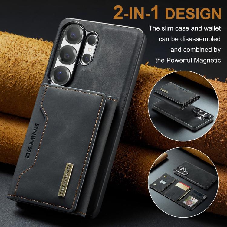 For Samsung Galaxy S26 Ultra 5G DG.MING M2 Series 3-Fold Multi Card Bag + Magnetic Phone Case