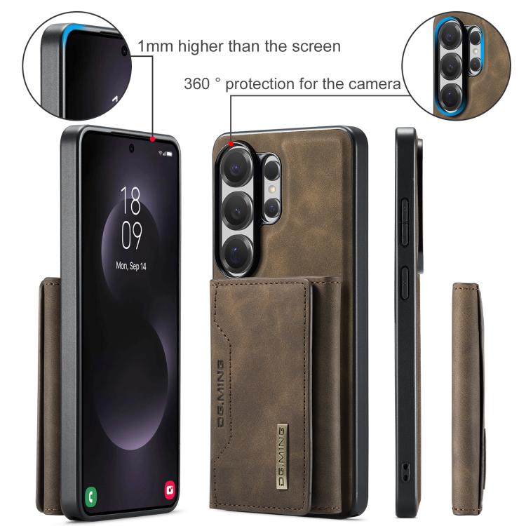 For Samsung Galaxy S26 Ultra 5G DG.MING M2 Series 3-Fold Multi Card Bag + Magnetic Phone Case