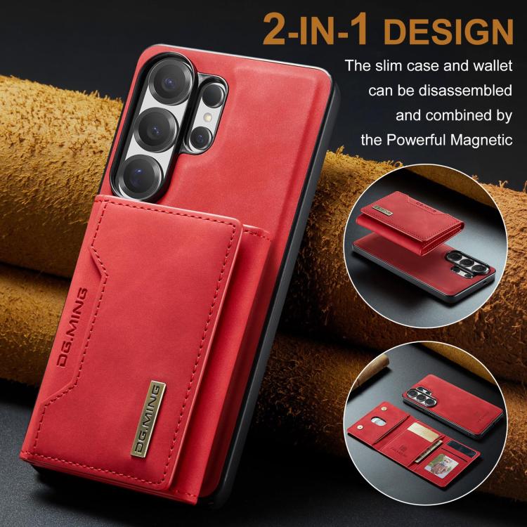 For Samsung Galaxy S26 Ultra 5G DG.MING M2 Series 3-Fold Multi Card Bag + Magnetic Phone Case