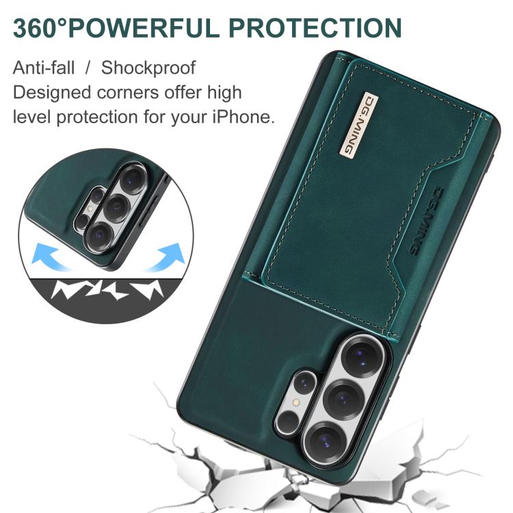For Samsung Galaxy S26 Ultra 5G DG.MING M2 Series 3-Fold Multi Card Bag + Magnetic Phone Case