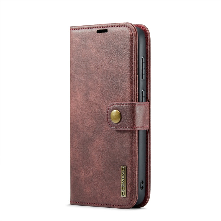 For Samsung Galaxy S24 FE 5G DG.MING Crazy Horse Texture Detachable Magnetic Leather Case