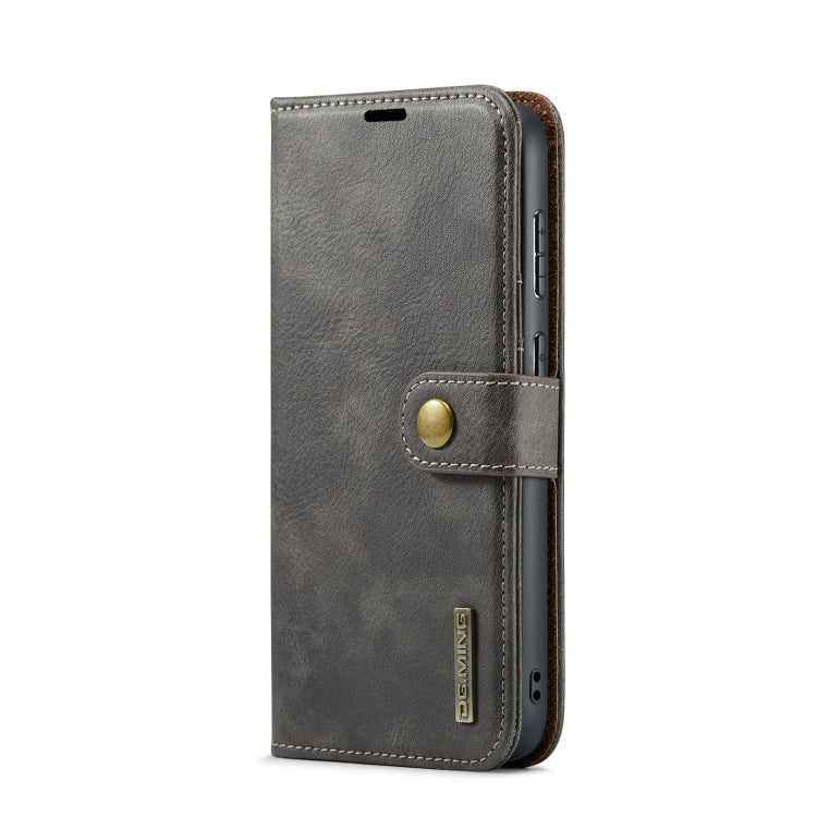 For Samsung Galaxy S24 FE 5G DG.MING Crazy Horse Texture Detachable Magnetic Leather Case