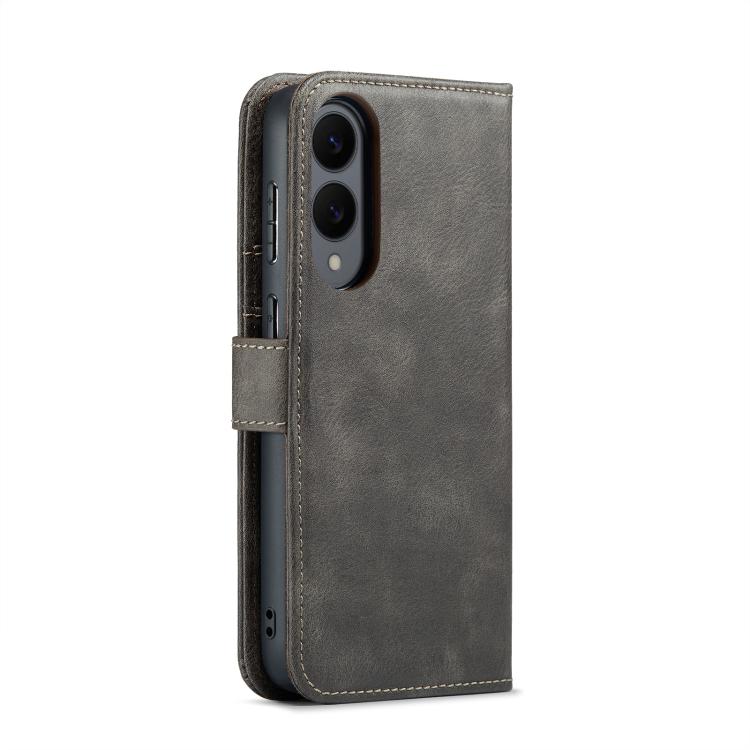 For Samsung Galaxy S25 Edge 5G DG.MING Crazy Horse Texture Detachable Magnetic Leather Case