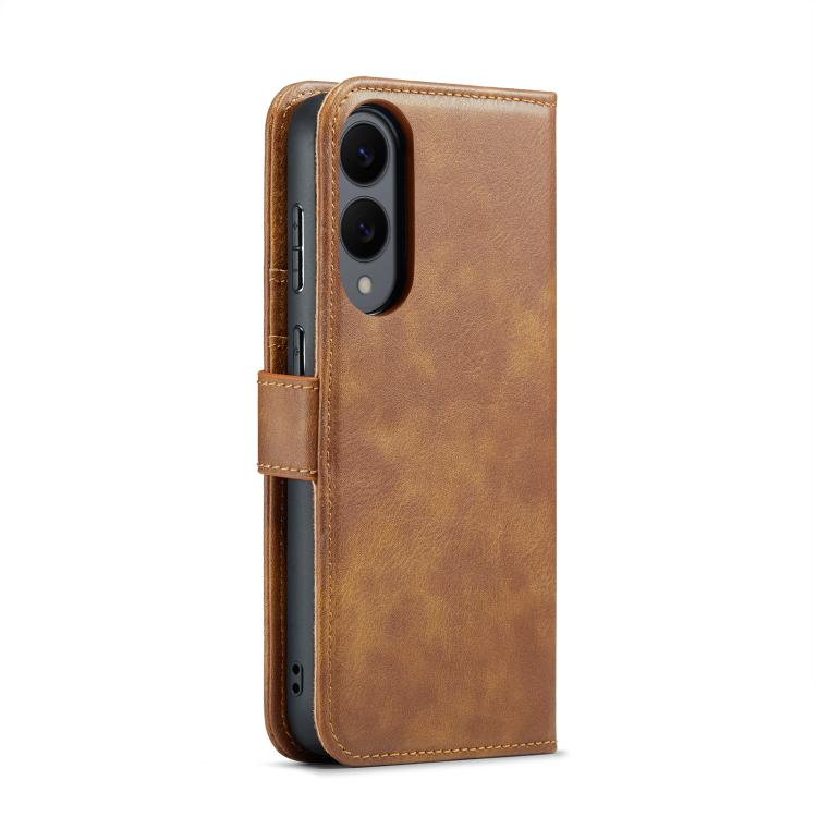 For Samsung Galaxy S25 Edge 5G DG.MING Crazy Horse Texture Detachable Magnetic Leather Case