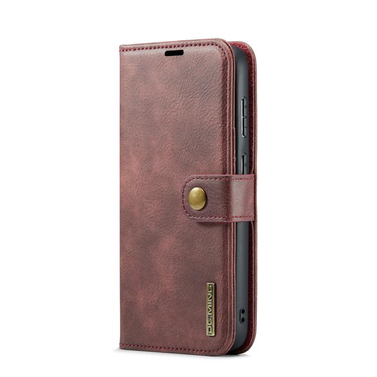 For Samsung Galaxy S25 FE 5G DG.MING Crazy Horse Texture Detachable Magnetic Leather Case