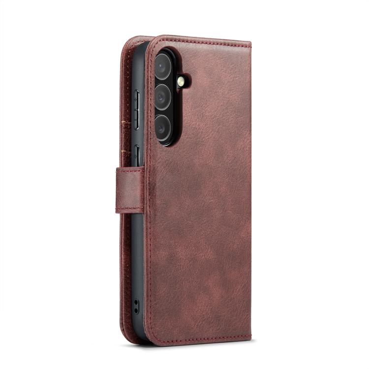 For Samsung Galaxy S25 FE 5G DG.MING Crazy Horse Texture Detachable Magnetic Leather Case
