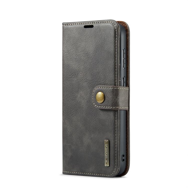For Samsung Galaxy S25 FE 5G DG.MING Crazy Horse Texture Detachable Magnetic Leather Case