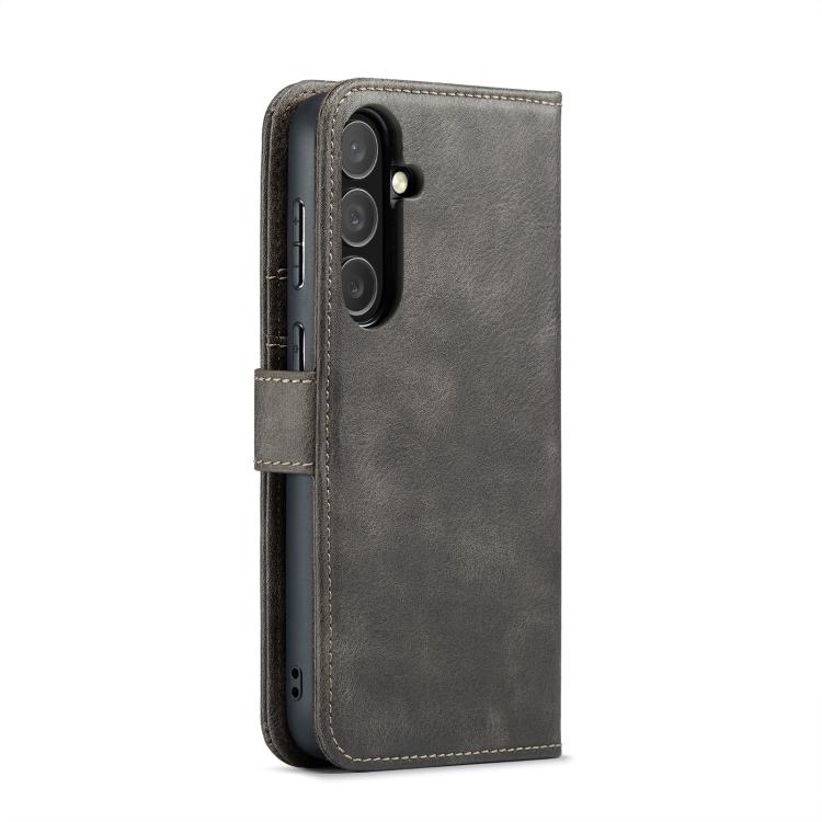 For Samsung Galaxy S25 FE 5G DG.MING Crazy Horse Texture Detachable Magnetic Leather Case