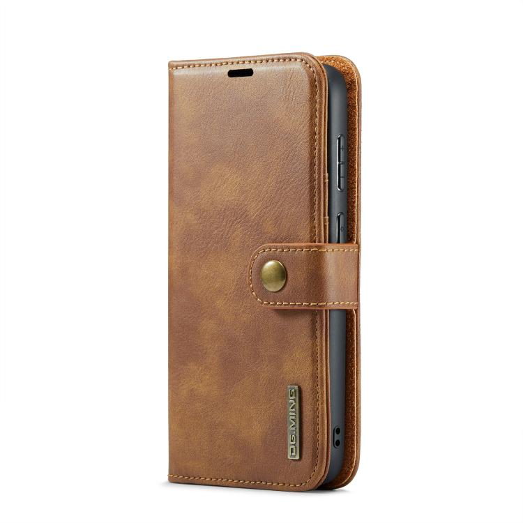 For Samsung Galaxy S25 FE 5G DG.MING Crazy Horse Texture Detachable Magnetic Leather Case