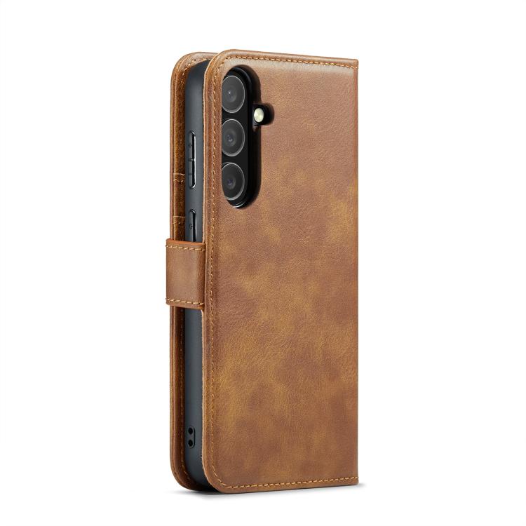 For Samsung Galaxy S25 FE 5G DG.MING Crazy Horse Texture Detachable Magnetic Leather Case