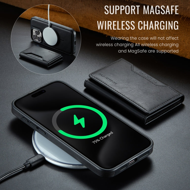 For iPhone 15 Pro Max MAGKING K2 Series MagSafe RFID Card Bag Detachable Phone Case