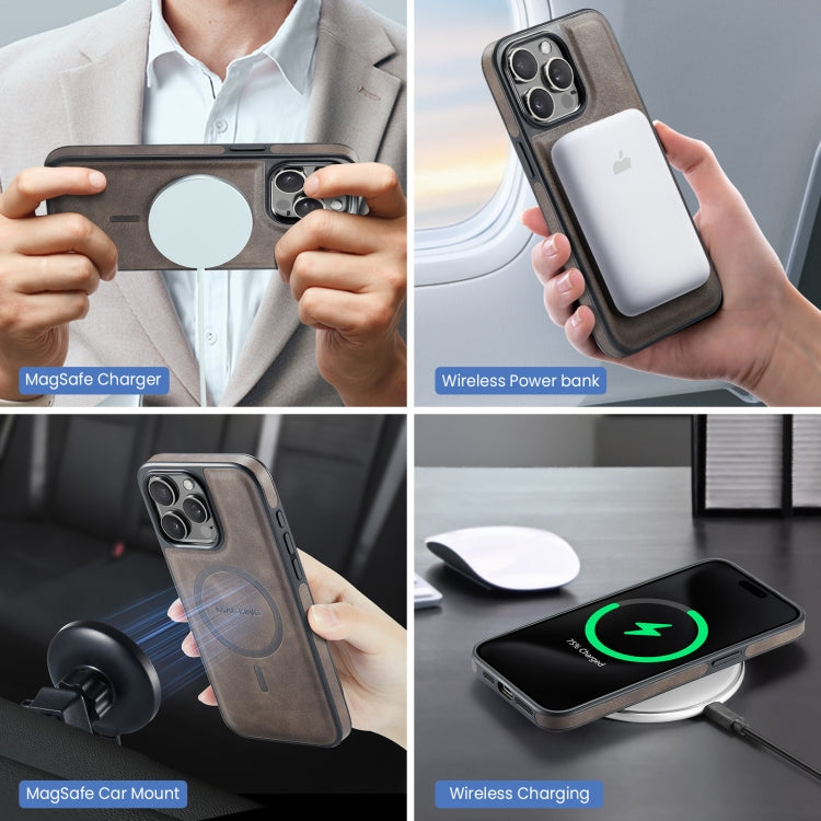 For iPhone 15 Pro Max MAGKING K2 Series MagSafe RFID Card Bag Detachable Phone Case