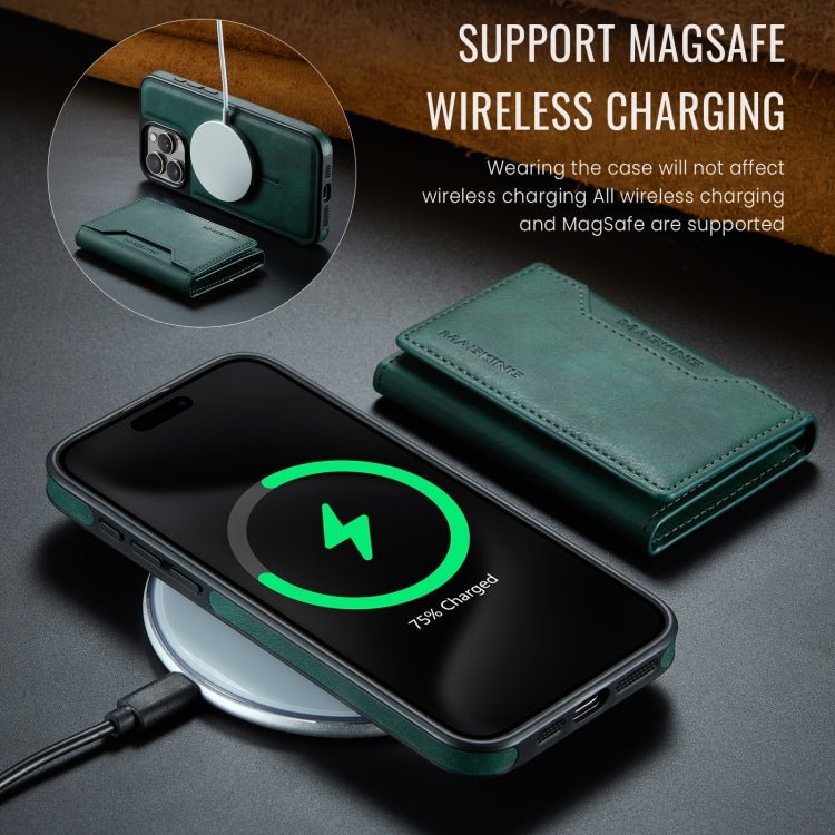 For iPhone 15 Pro Max MAGKING K2 Series MagSafe RFID Card Bag Detachable Phone Case