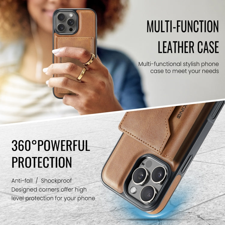 For iPhone 16 Pro MAGKING K2 Series MagSafe RFID Card Bag Detachable Phone Case