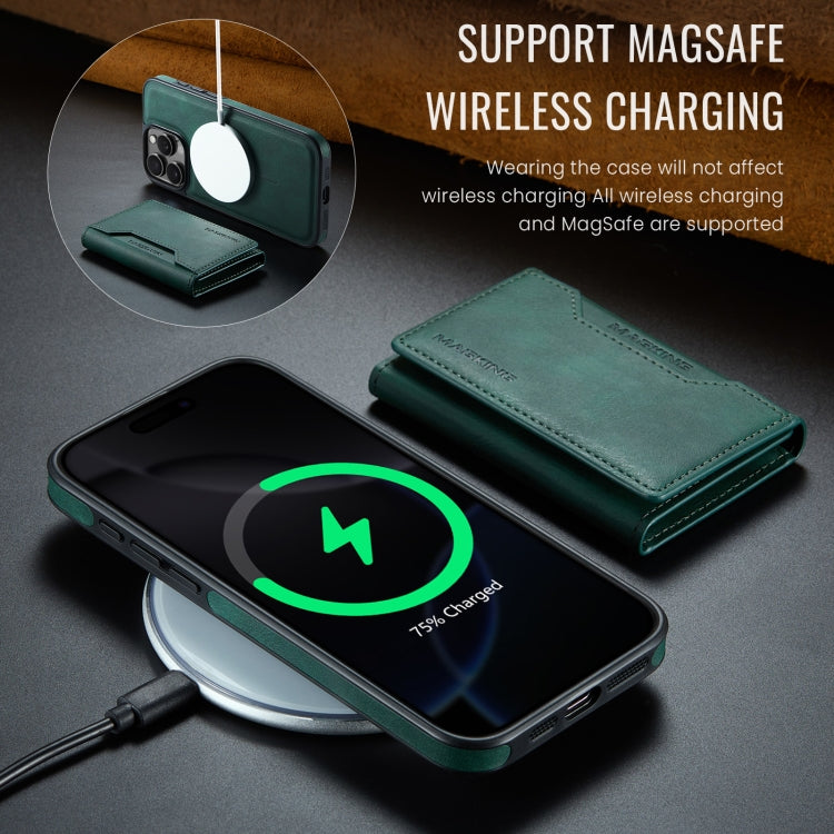 For iPhone 16 Pro MAGKING K2 Series MagSafe RFID Card Bag Detachable Phone Case