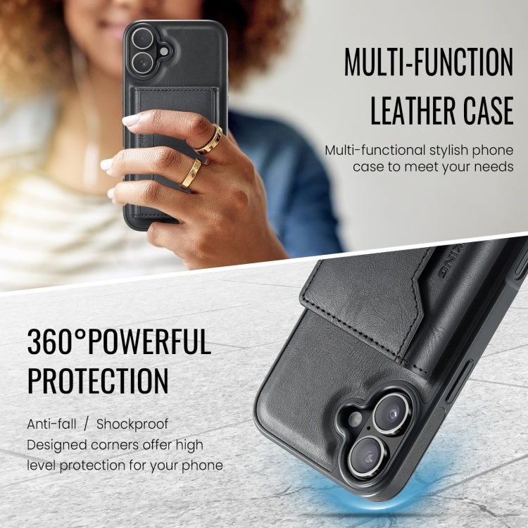 For iPhone 16 Plus MAGKING K2 Series MagSafe RFID Card Bag Detachable Phone Case