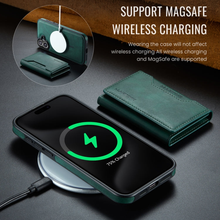 For iPhone 16 Plus MAGKING K2 Series MagSafe RFID Card Bag Detachable Phone Case