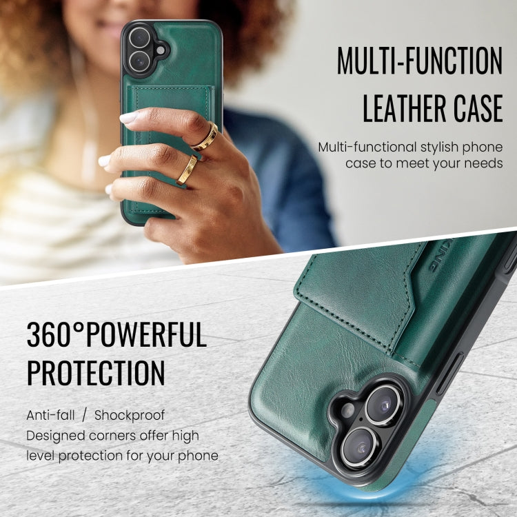 For iPhone 16 Plus MAGKING K2 Series MagSafe RFID Card Bag Detachable Phone Case