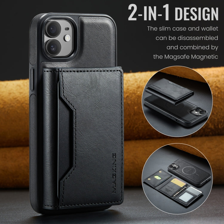 For iPhone 12 / 12 Pro MAGKING K2 Series MagSafe RFID Card Bag Detachable Phone Case