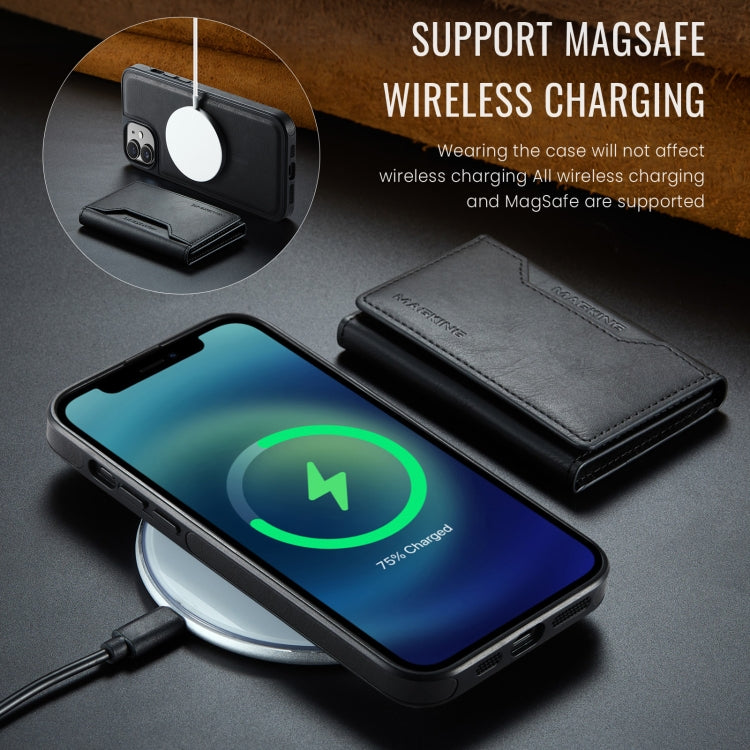 For iPhone 12 / 12 Pro MAGKING K2 Series MagSafe RFID Card Bag Detachable Phone Case