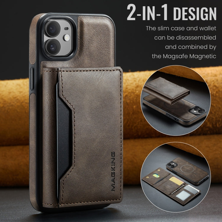 For iPhone 12 / 12 Pro MAGKING K2 Series MagSafe RFID Card Bag Detachable Phone Case