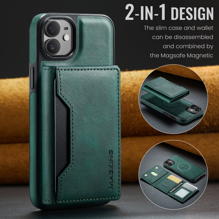 For iPhone 12 / 12 Pro MAGKING K2 Series MagSafe RFID Card Bag Detachable Phone Case