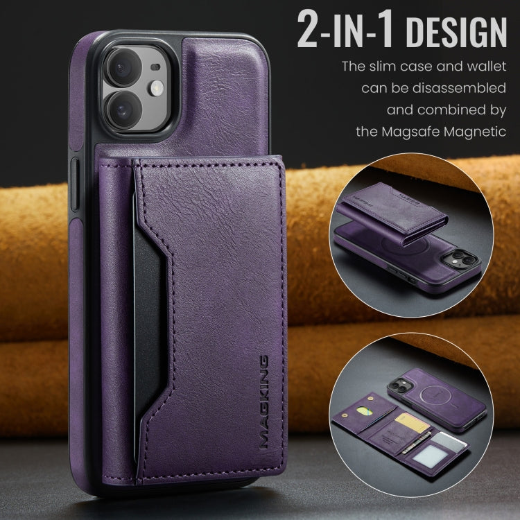 For iPhone 12 / 12 Pro MAGKING K2 Series MagSafe RFID Card Bag Detachable Phone Case