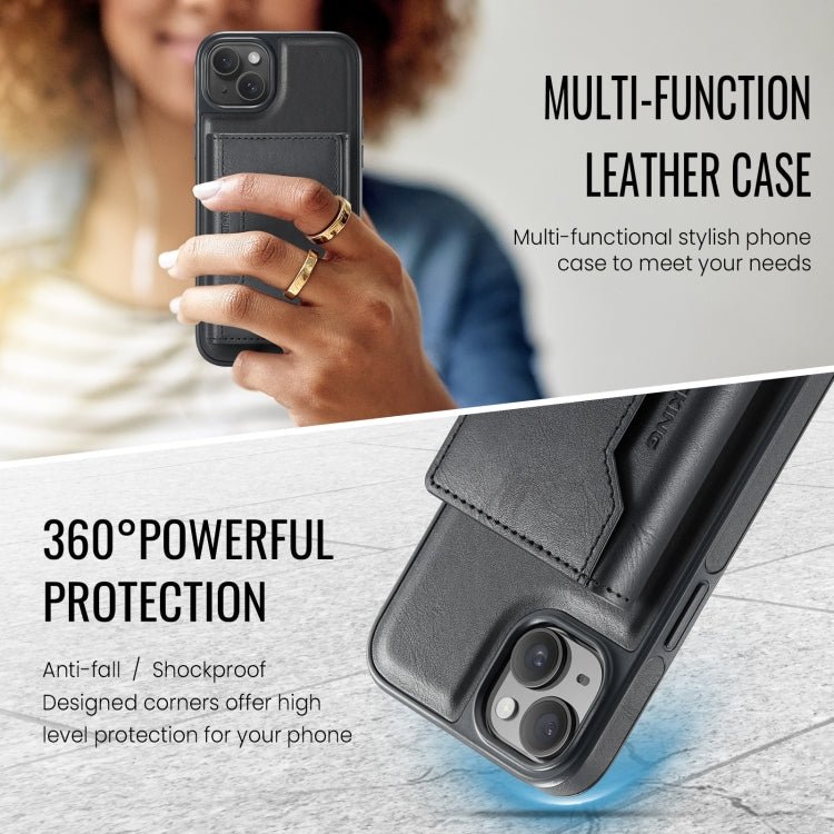 For iPhone 14 Plus MAGKING K2 Series MagSafe RFID Card Bag Detachable Phone Case