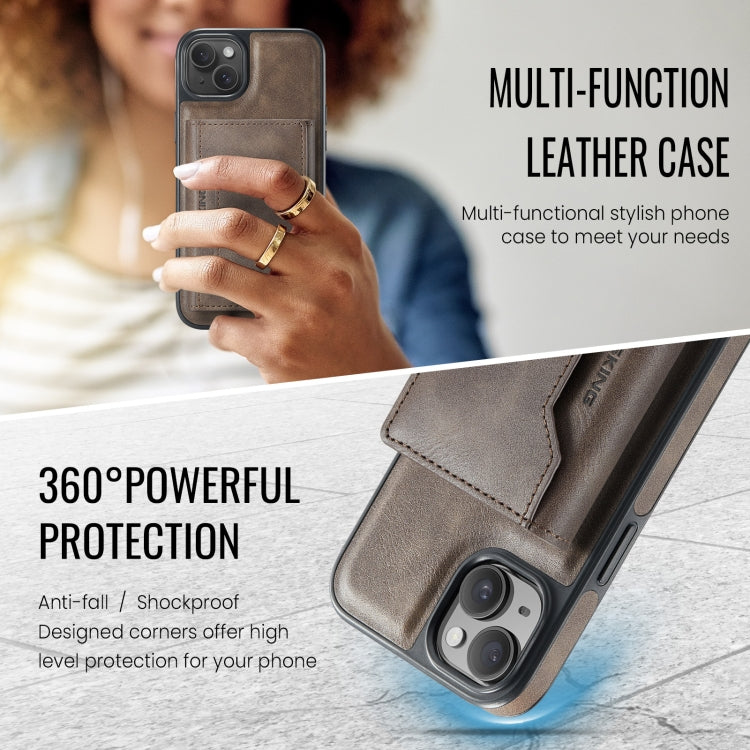 For iPhone 14 Plus MAGKING K2 Series MagSafe RFID Card Bag Detachable Phone Case