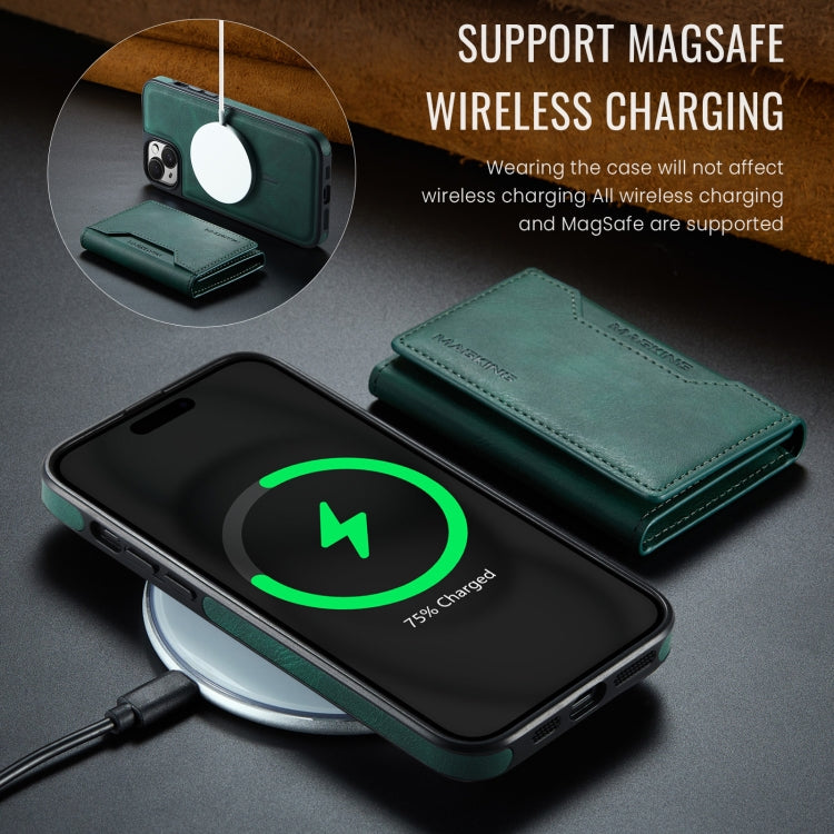 For iPhone 14 Plus MAGKING K2 Series MagSafe RFID Card Bag Detachable Phone Case