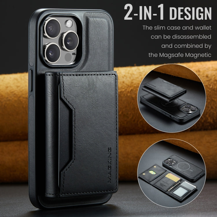 For iPhone 14 Pro MAGKING K2 Series MagSafe RFID Card Bag Detachable Phone Case