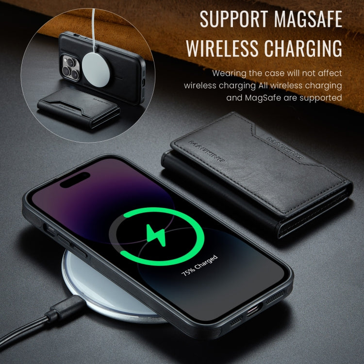 For iPhone 14 Pro MAGKING K2 Series MagSafe RFID Card Bag Detachable Phone Case