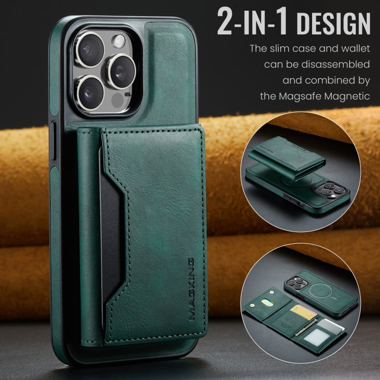 For iPhone 14 Pro MAGKING K2 Series MagSafe RFID Card Bag Detachable Phone Case