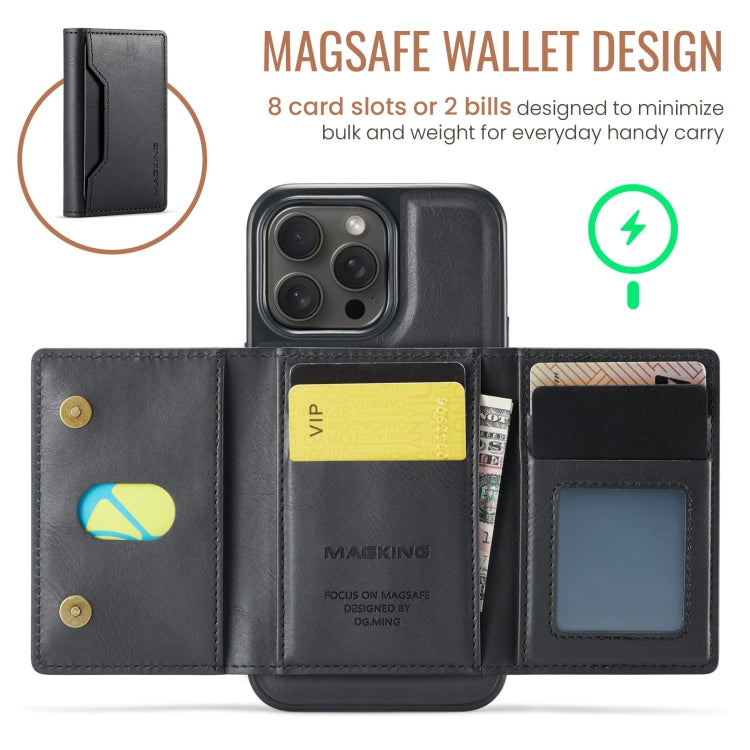 For iPhone 14 Pro Max MAGKING K2 Series MagSafe RFID Card Bag Detachable Phone Case